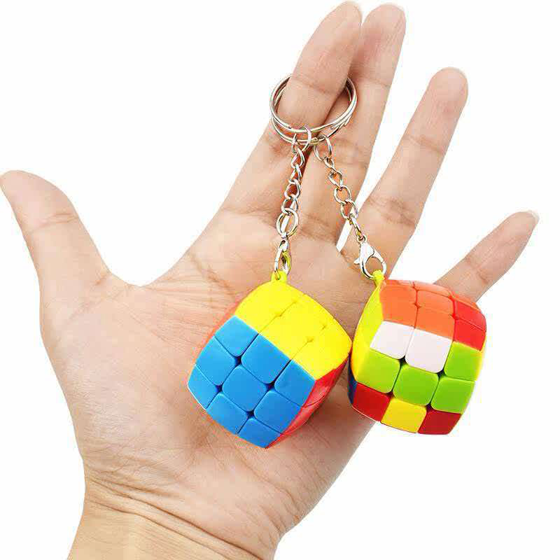 2PCS Mini 3x3 Speed Cube Keych - Kids Education Related ulasan dan harga