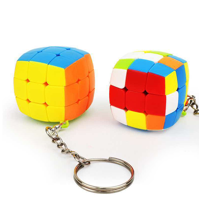 2PCS Mini 3x3 Speed Cube Keych - Kids Education Related ulasan dan harga