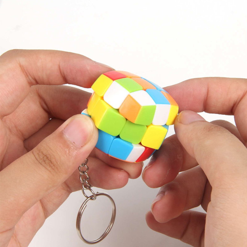 2PCS Mini 3x3 Speed Cube Keych - Kids Education Related ulasan dan harga