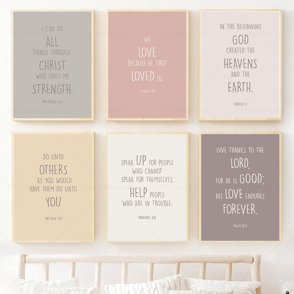 Kids Bible Verse Quotes Prints - School Kids Education Quotes ulasan dan harga
