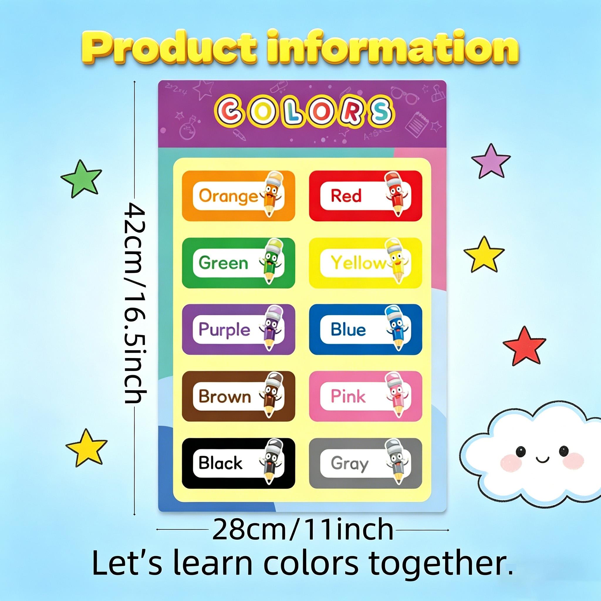 16 PCS Educational Posters for - Kids Educational Poster ulasan dan harga