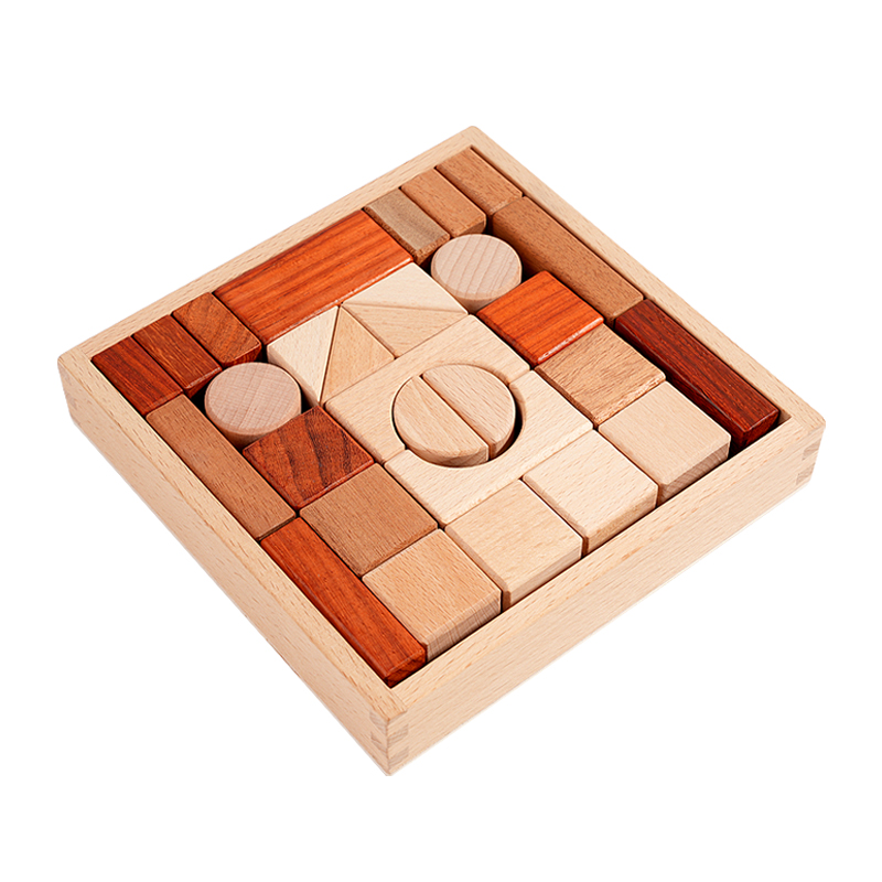 29-Piece Wood DIY Building Blo - Kids Educational Box ulasan dan harga