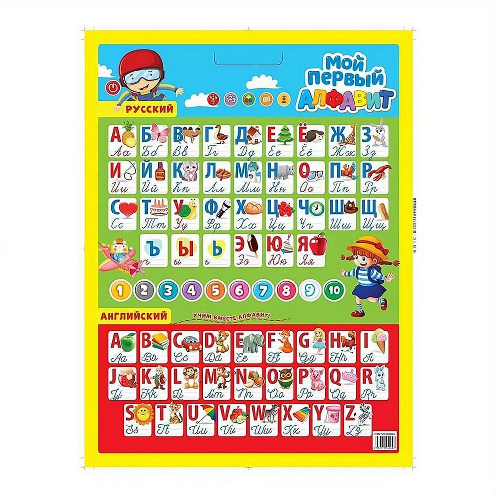 Russian Electronic Interactive - Kids Educational Poster ulasan dan harga