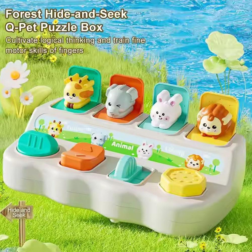 Montessori Pop up Animal Toys  - Kids Educational Box ulasan dan harga