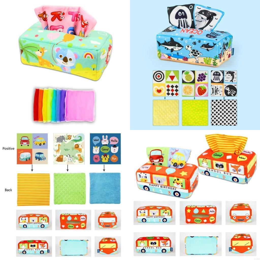 54DA Sensory Pull Tissue Box T - Kids Educational Box ulasan dan harga