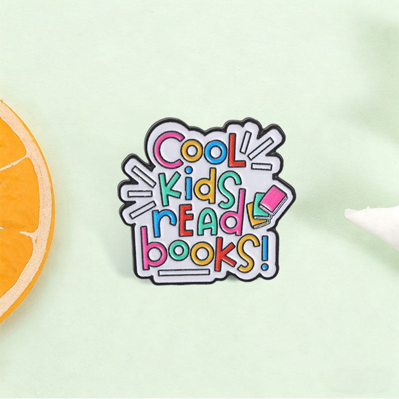 Cool Kids Read Books Enamel Pi - Inspirational Kids Education Quotes ulasan dan harga