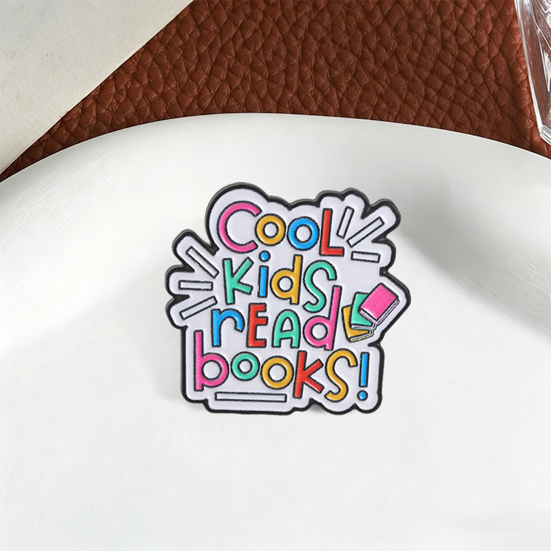 Cool Kids Read Books Enamel Pi - Inspirational Kids Education Quotes ulasan dan harga