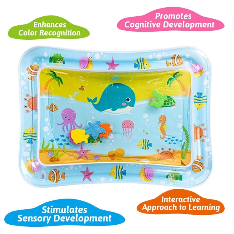Baby Water Play Mat Inflatable - Kids Educational Mat ulasan dan harga