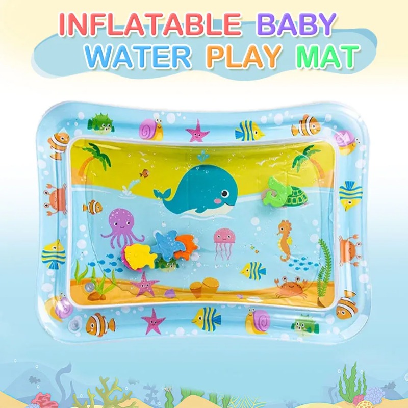 Baby Water Play Mat Inflatable - Kids Educational Mat ulasan dan harga