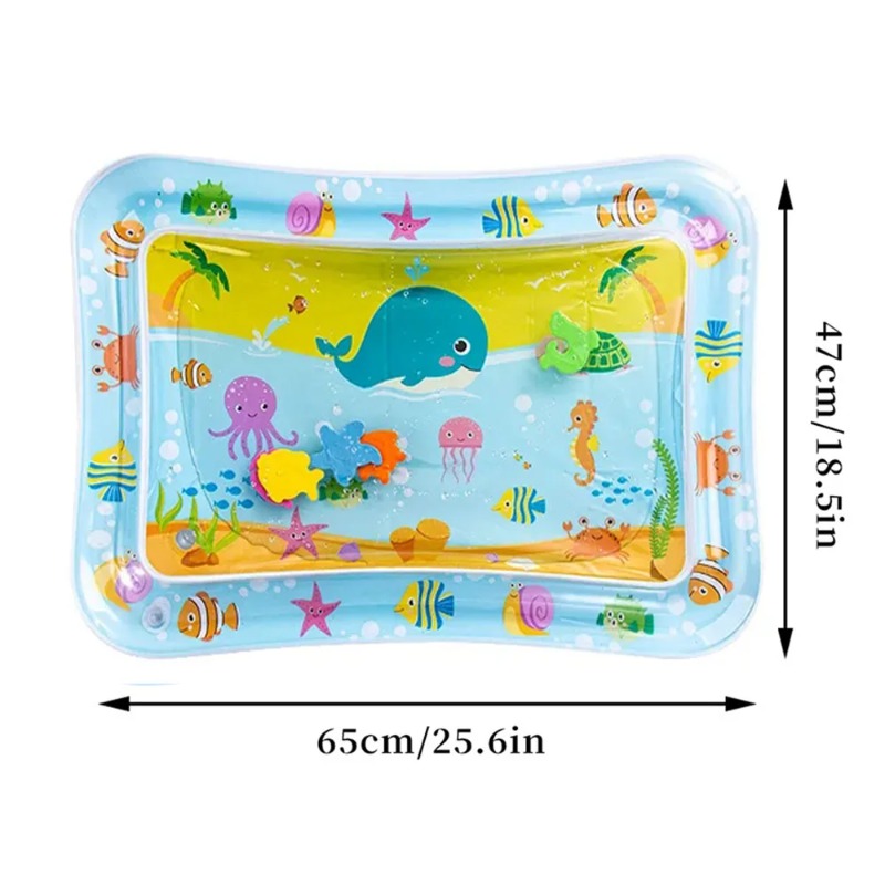 Baby Water Play Mat Inflatable - Kids Educational Mat ulasan dan harga