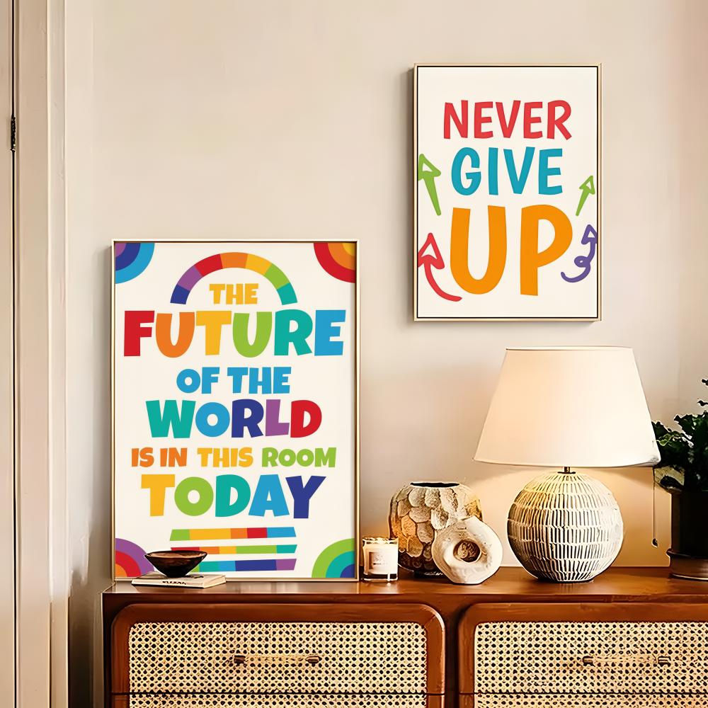 Positive Kid Classroom Wall Pi - Kids Educational Poster ulasan dan harga