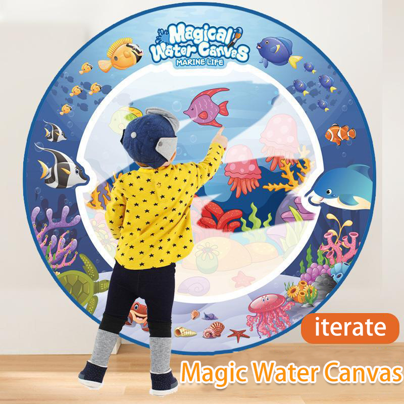 80x80CM Magic Water Drawing Ma - Kids Educational Mat ulasan dan harga