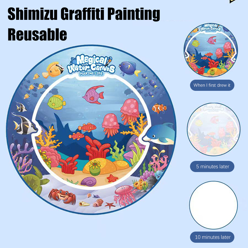 80x80CM Magic Water Drawing Ma - Kids Educational Mat ulasan dan harga