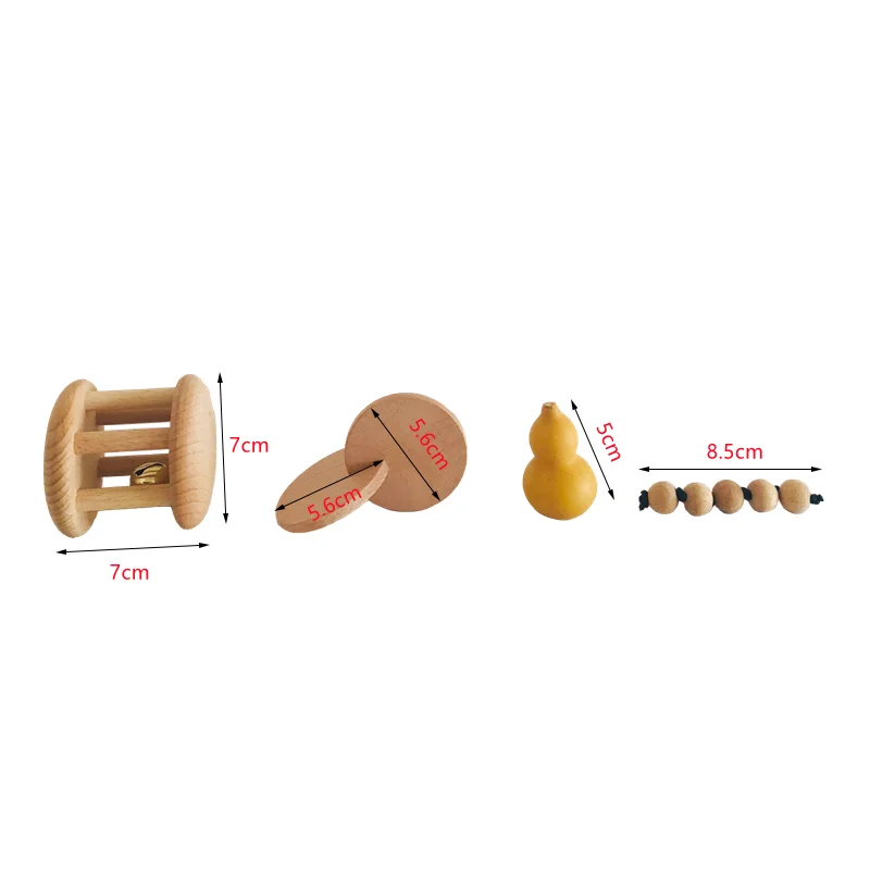 Montessori Wood Bell Rattle In - Kids Educational Box ulasan dan harga