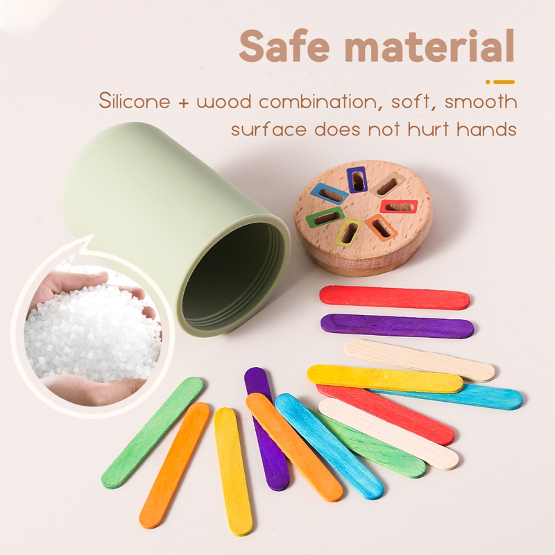 Montessori Wooden Toys Color S - Kids Educational Box ulasan dan harga