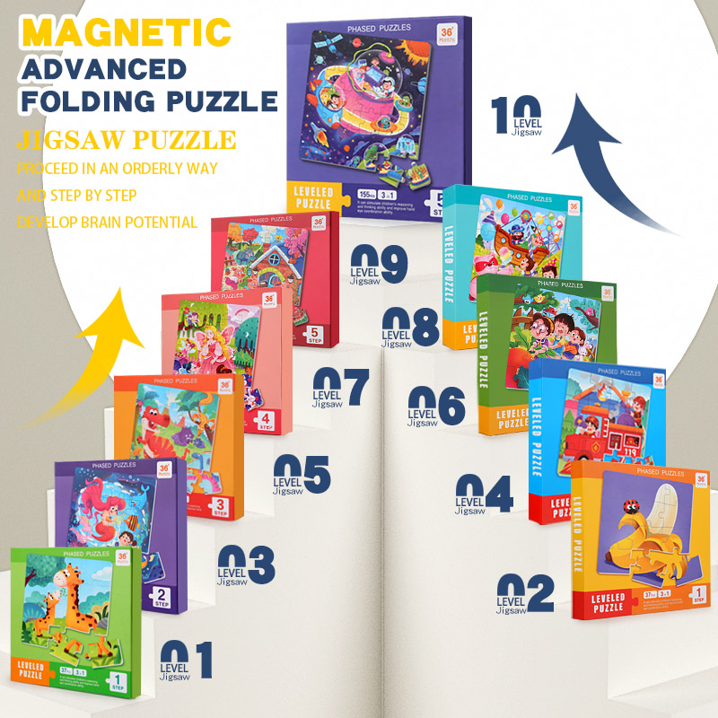 Kids Magnetic Wooden Puzzle Ca - Kids Educational Box ulasan dan harga