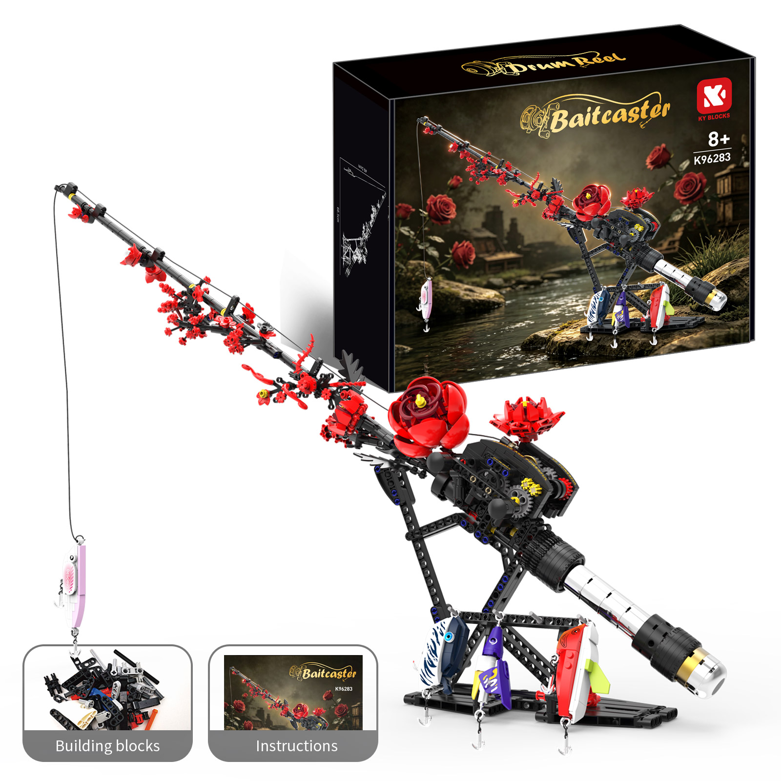 MOC Simulated Gear Reel Rose F - Kids Education Reels ulasan dan harga