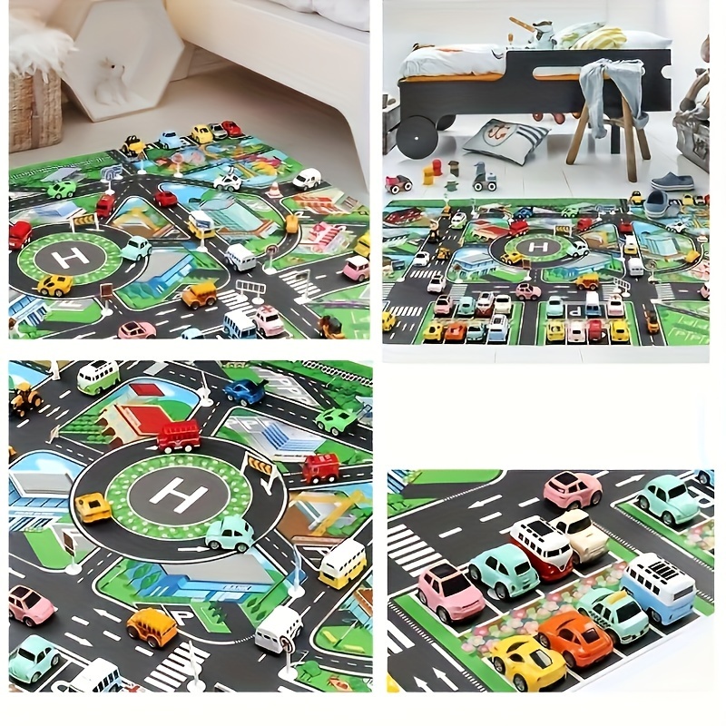 1pc, City Traffic Play Mat, La - Kids Educational Mat ulasan dan harga