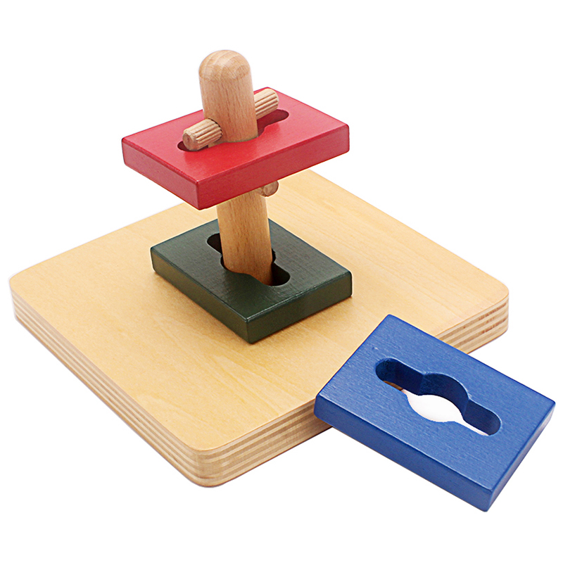 Infant Montessori Wooden Toy T - Kids Educational Box ulasan dan harga