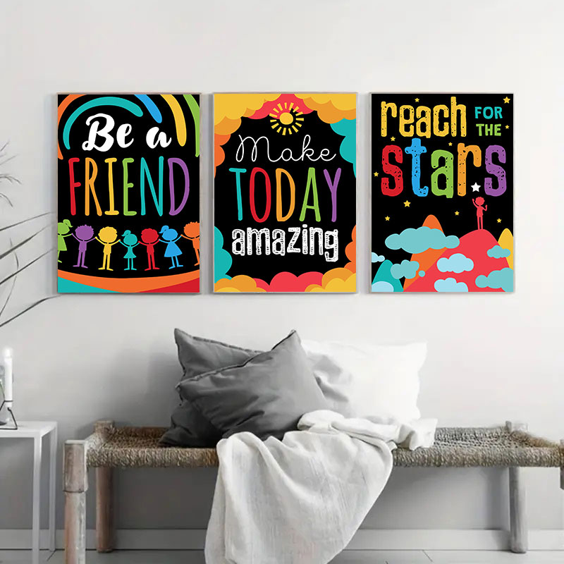 Colorful Cute Dream Big Quotes - Inspirational Kids Education Quotes ulasan dan harga