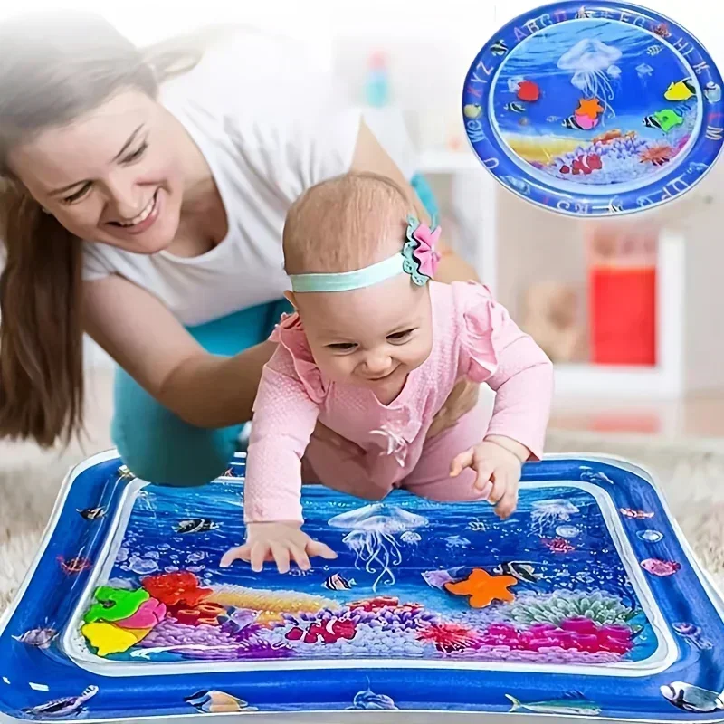 Baby Water Play Mat PVC Inflat - Kids Educational Mat ulasan dan harga