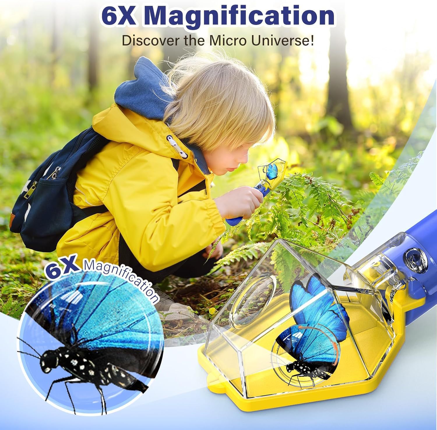 6X Magnifier Kids Bug Catcher, - Kids Educational Box ulasan dan harga